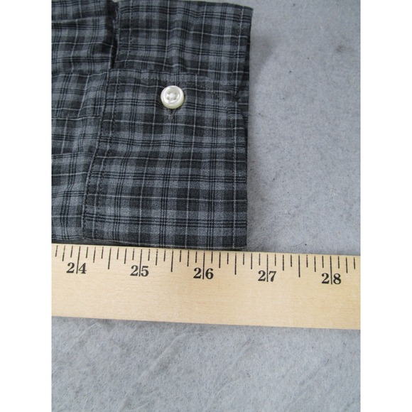 J.Crew Secret Wash Shirt Mens XL Classic Grey Plaid Button Down CO874 Oarsman - Picture 12 of 13